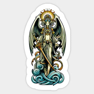 Listitia Goddess of Justice Sticker